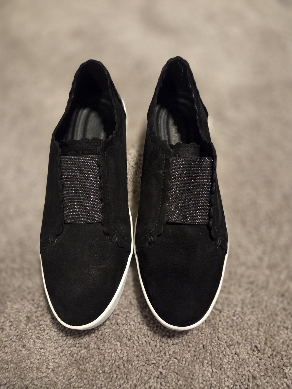 Cole Haan Women's Black Slip-On Casual Sneakers - Size 8.5